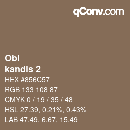Farbcode: Obi - kandis 2 | qconv.com