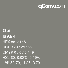 Color code: Obi - lava 4 | qconv.com