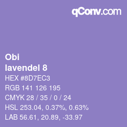 Farbcode: Obi - lavendel 8 | qconv.com