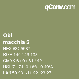 Farbcode: Obi - macchia 2 | qconv.com