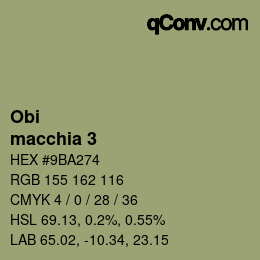 カラーコード: Obi - macchia 3 | qconv.com