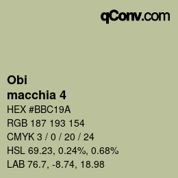 カラーコード: Obi - macchia 4 | qconv.com