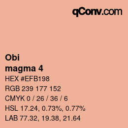 Código de color: Obi - magma 4 | qconv.com