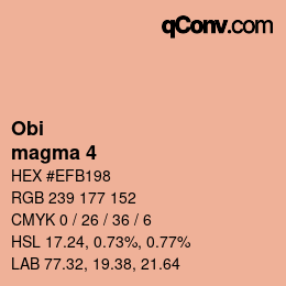 カラーコード: Obi - magma 4 | qconv.com