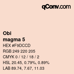 Color code: Obi - magma 5 | qconv.com