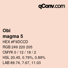カラーコード: Obi - magma 5 | qconv.com