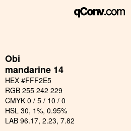 Color code: Obi - mandarine 14 | qconv.com