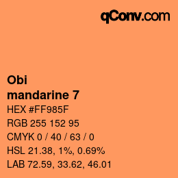 Color code: Obi - mandarine 7 | qconv.com