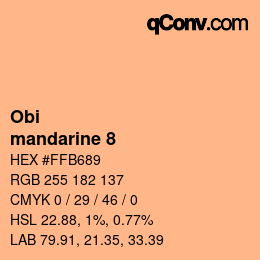 Color code: Obi - mandarine 8 | qconv.com