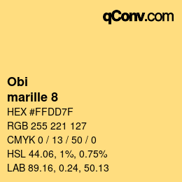 Color code: Obi - marille 8 | qconv.com