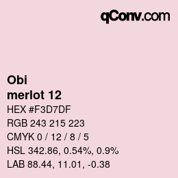 Farbcode: Obi - merlot 12 | qconv.com