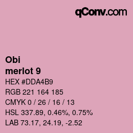 Code couleur: Obi - merlot 9 | qconv.com