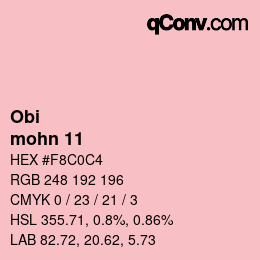 Farbcode: Obi - mohn 11 | qconv.com