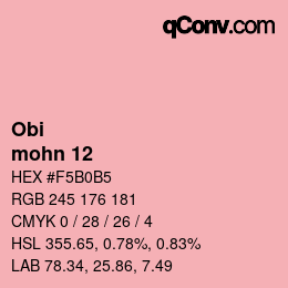 Farbcode: Obi - mohn 12 | qconv.com