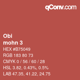 Código de color: Obi - mohn 3 | qconv.com