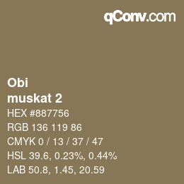 Color code: Obi - muskat 2 | qconv.com