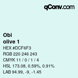 カラーコード: Obi - olive 1 | qconv.com