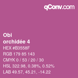 Farbcode: Obi - orchidée 4 | qconv.com