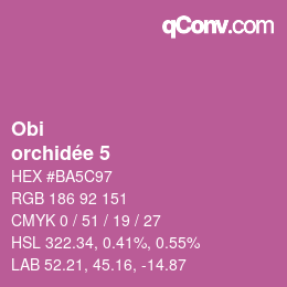 Farbcode: Obi - orchidée 5 | qconv.com