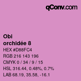 Código de color: Obi - orchidée 8 | qconv.com
