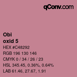 Code couleur: Obi - oxid 5 | qconv.com