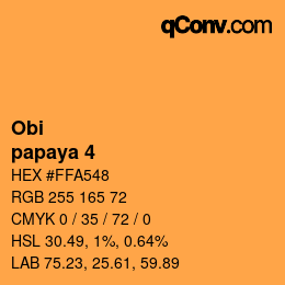 Código de color: Obi - papaya 4 | qconv.com