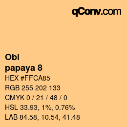 Code couleur: Obi - papaya 8 | qconv.com