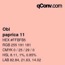 Farbcode: Obi - paprica 11 | qconv.com