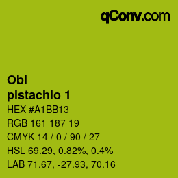 カラーコード: Obi - pistachio 1 | qconv.com