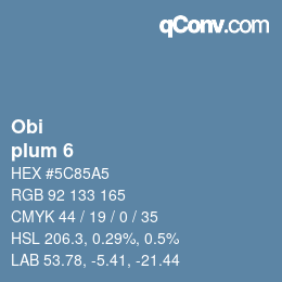 Farbcode: Obi - plum 6 | qconv.com