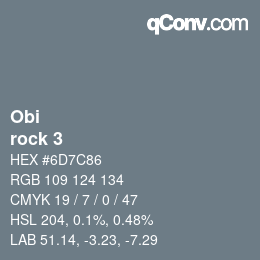 Farbcode: Obi - rock 3 | qconv.com
