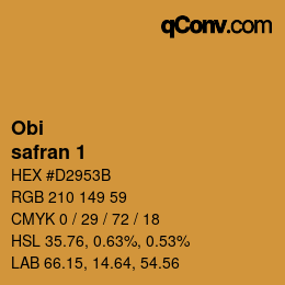 Color code: Obi - safran 1 | qconv.com