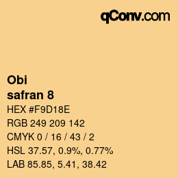 Farbcode: Obi - safran 8 | qconv.com