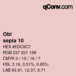 Farbcode: Obi - sepia 10 | qconv.com