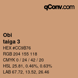 Color code: Obi - taiga 3 | qconv.com