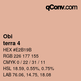 カラーコード: Obi - terra 4 | qconv.com