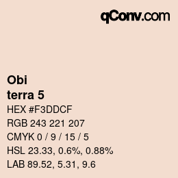 カラーコード: Obi - terra 5 | qconv.com