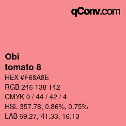 Farbcode: Obi - tomato 8 | qconv.com