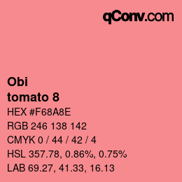 Farbcode: Obi - tomato 8 | qconv.com