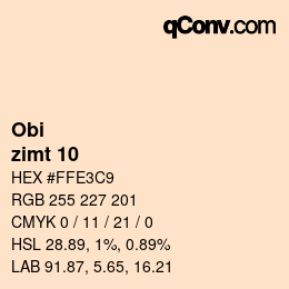 Color code: Obi - zimt 10 | qconv.com