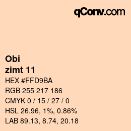 Color code: Obi - zimt 11 | qconv.com