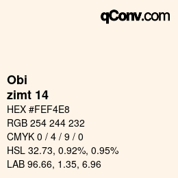 カラーコード: Obi - zimt 14 | qconv.com