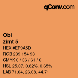 カラーコード: Obi - zimt 5 | qconv.com