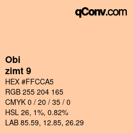 Color code: Obi - zimt 9 | qconv.com