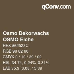 Farbcode: Osmo Dekorwachs - OSMO Eiche | qconv.com