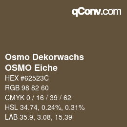 Farbcode: Osmo Dekorwachs - OSMO Eiche | qconv.com