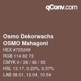 Farbcode: Osmo Dekorwachs - OSMO Mahagoni | qconv.com