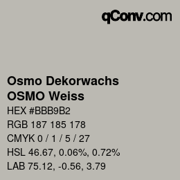 カラーコード: Osmo Dekorwachs - OSMO Weiss | qconv.com