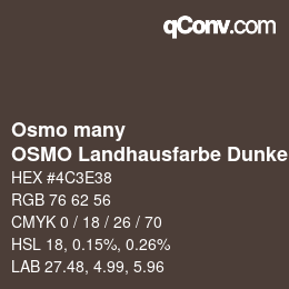 カラーコード: Osmo many - OSMO Landhausfarbe Dunkelbraun | qconv.com