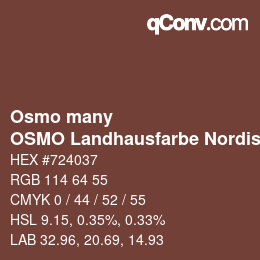 カラーコード: Osmo many - OSMO Landhausfarbe Nordisch Rot | qconv.com